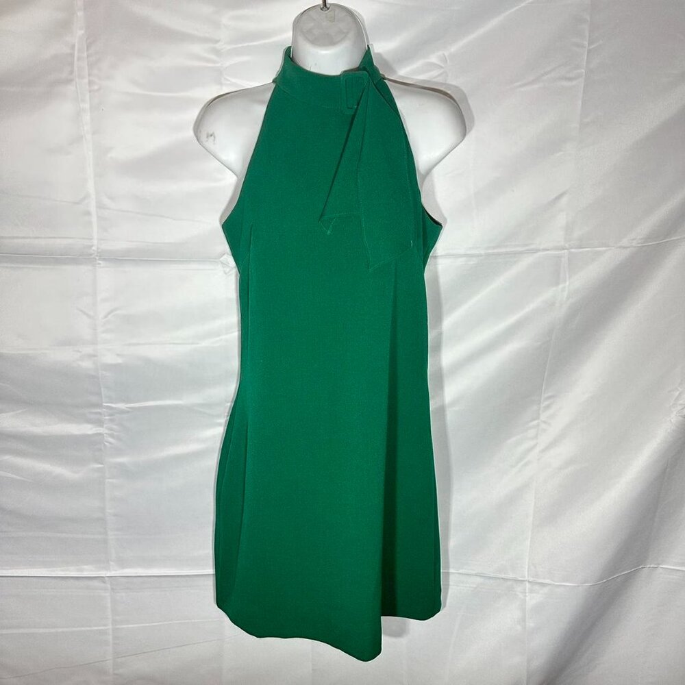 Vince Camuto Green Shift Cocktail Dress halter neck size S
